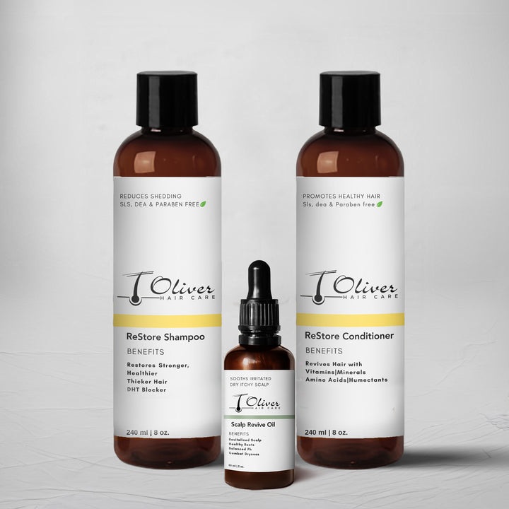 Ultimate Restore & Revive Pack: Shampoo, Conditioner & Elixir